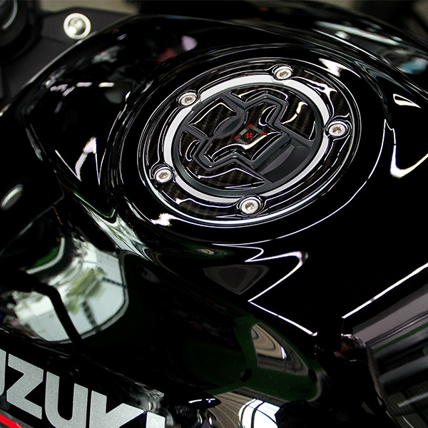 Red Dynamic Red Dynamic Carbon Fibre Fuel Cap Protector for Suzuki SV650 X '18-